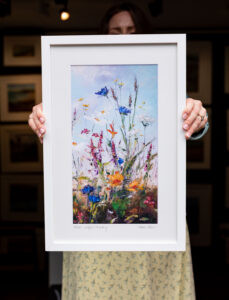 Karen Wilson vertical portrait floral fine art print - wishful thinking