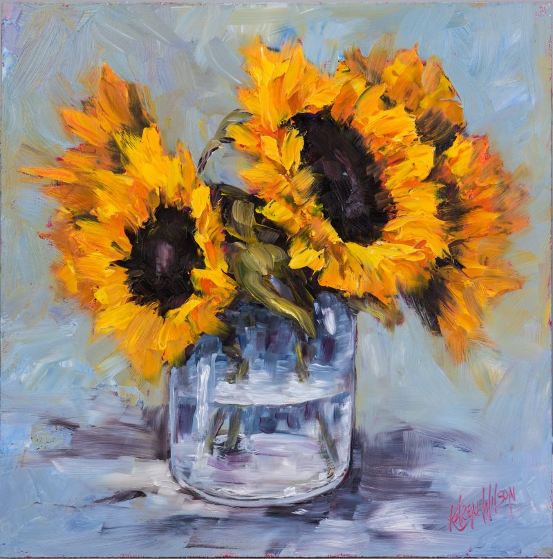 "SUNFLOWERS II" LIMITED EDITION PRINT - Karen Wilson Art