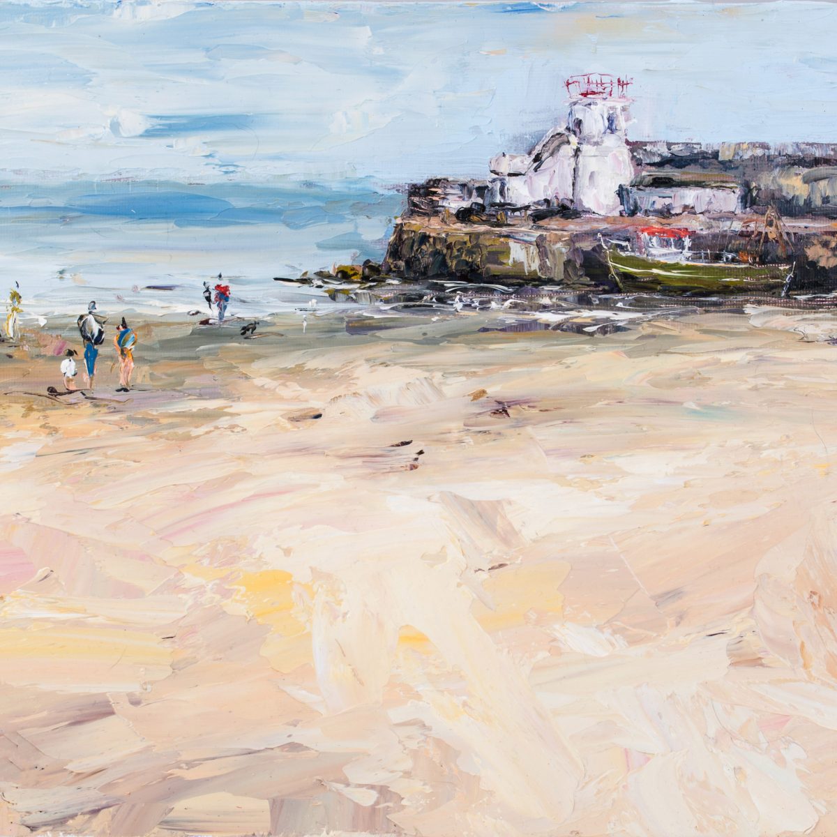 "BALBRIGGAN BEACH" LIMITED EDITION PRINT Karen Wilson Art