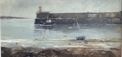 low tide, skerries harbour