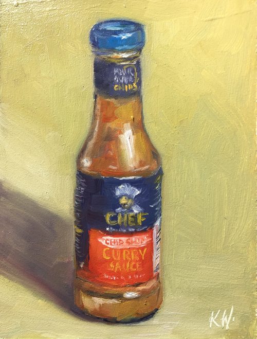 curry sauce bottle