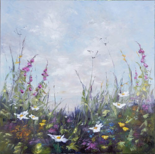 wildflower meadow painting