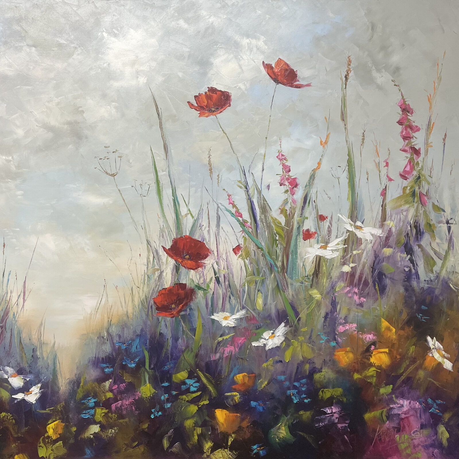 wildflower meadow painting