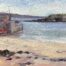 oil painting of Loughshinny harbour painted by Irish Artist Karen Wilson