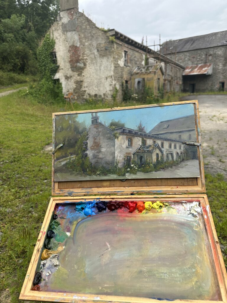 Monaghan Plein Air Festival, Inniskeen. The Old Mill by Irish Artist Karen Wilson