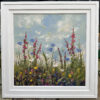 original painting by Irish artist Karen Wilson of wildflowers