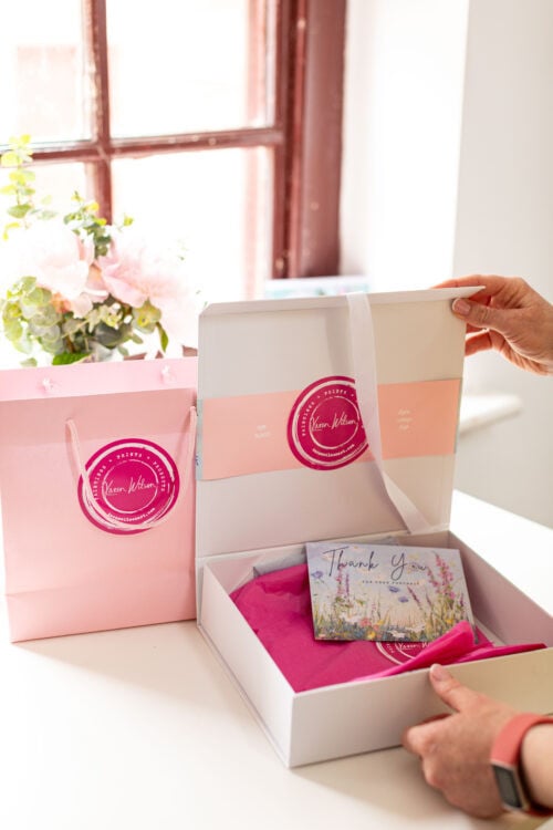 silk scarf in gift box