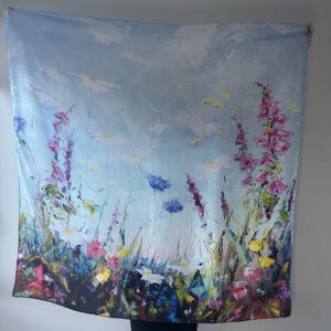 silk scarf floral flurry photo