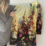 wildflowers bloom silk scarf long photo