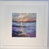 setting sun print framed