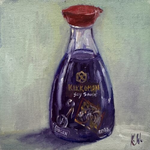 kikkoman soy sauce oil painting