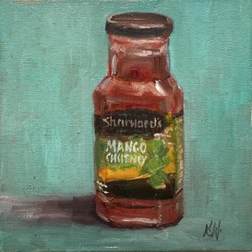 mango chutney oil painting